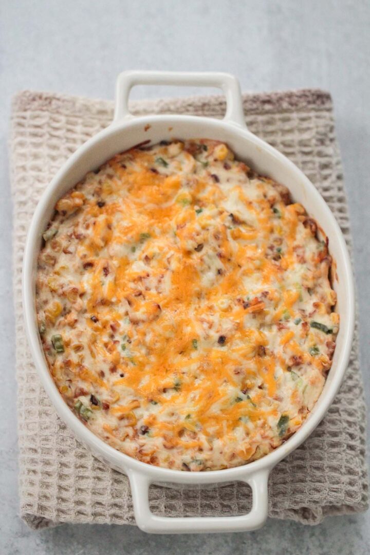 Hot Cheesy Corn Dip - Cooked by Julie