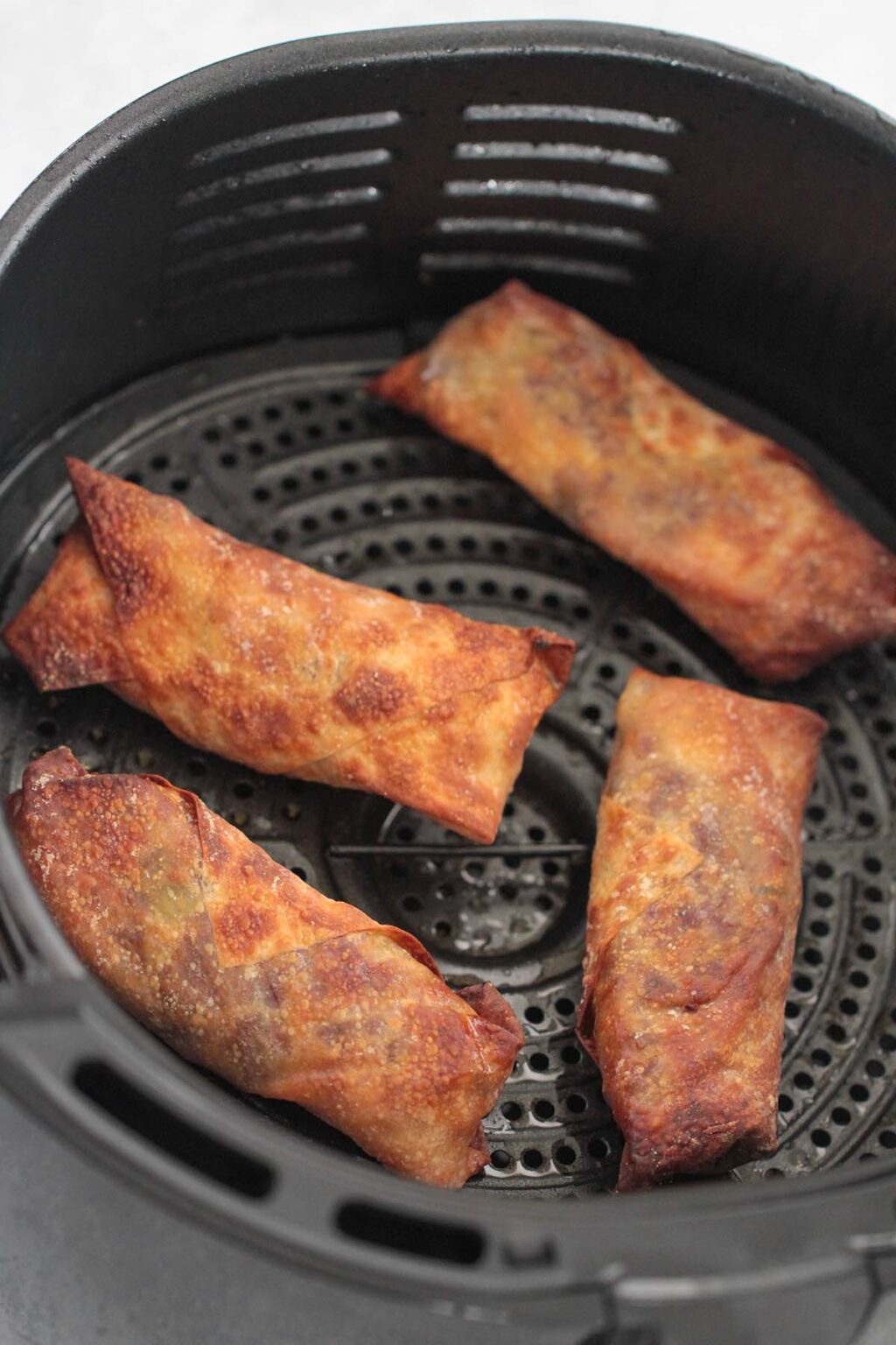 Air Fryer Cheeseburger Egg Rolls Cooked by Julie
