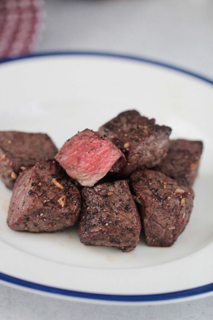 Air Fryer Steak Tips (Garlicky and Juicy) Cooked by Julie