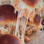 buffalo chicken sliders up close.