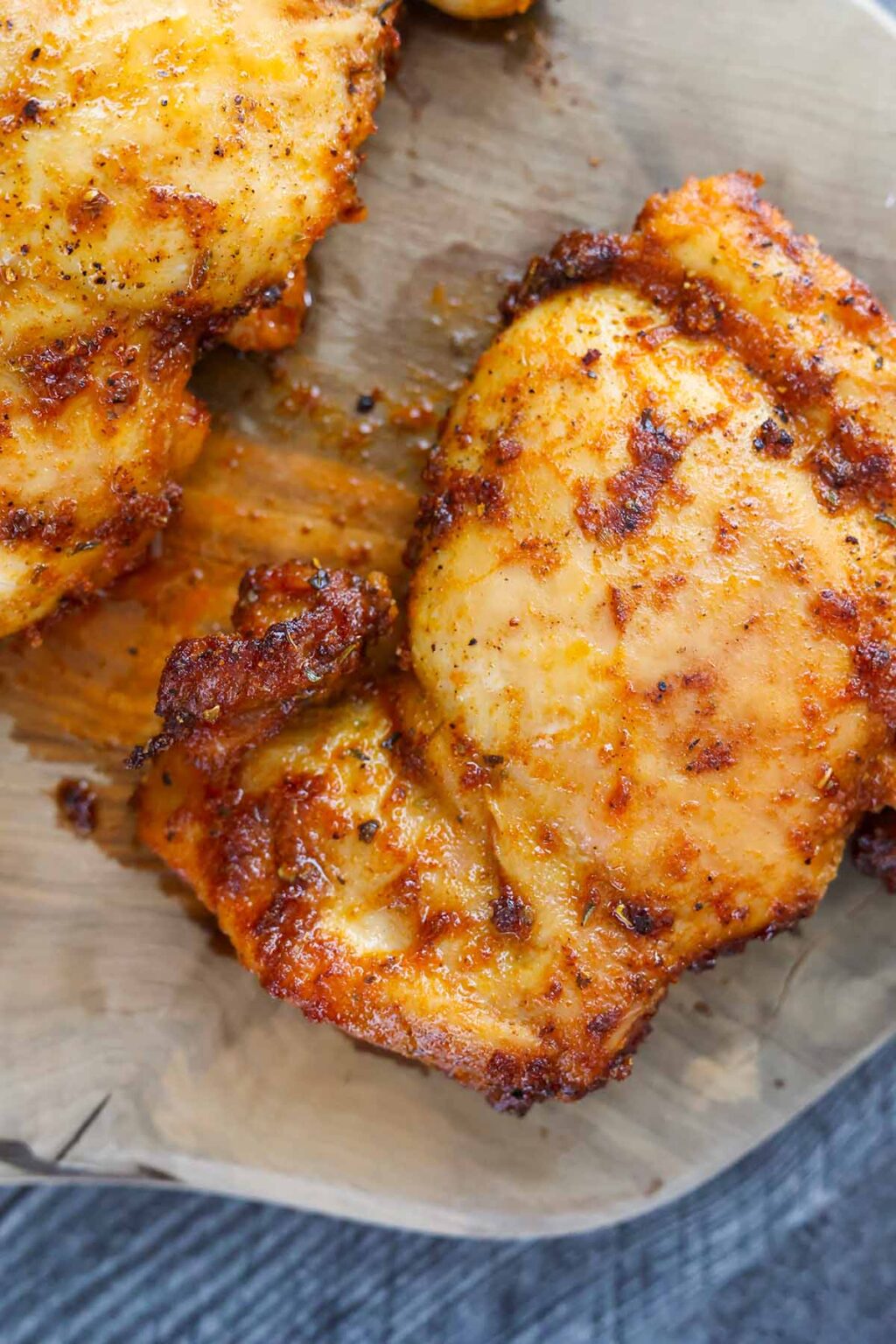 Air Fryer Boneless Chicken Thighs (Super Juicy) Cooked by Julie