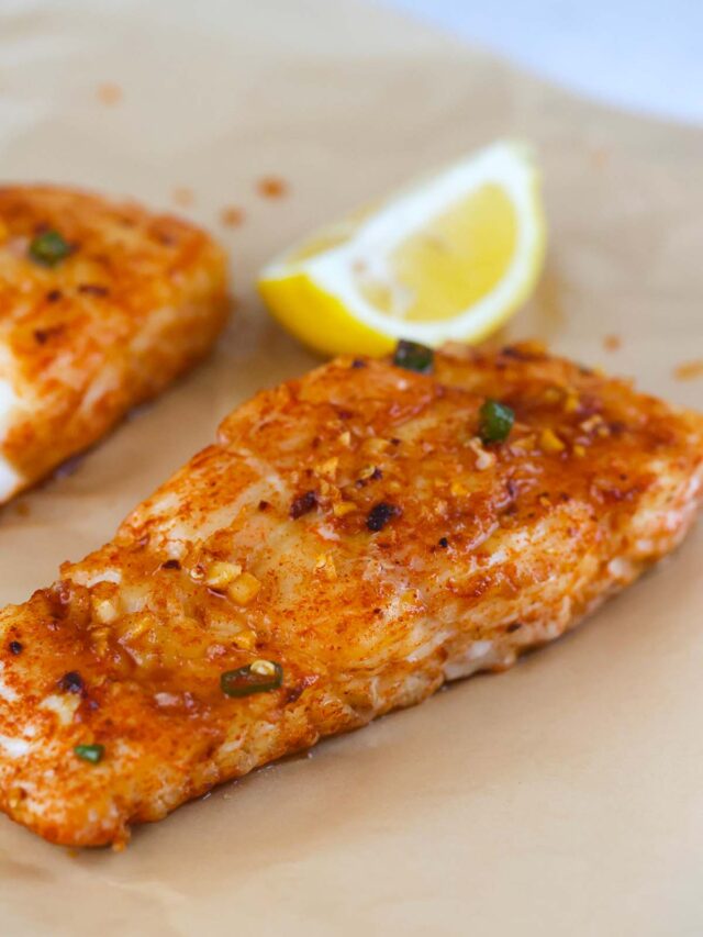 Baked Spicy Honey Halibut Story Cooked by Julie