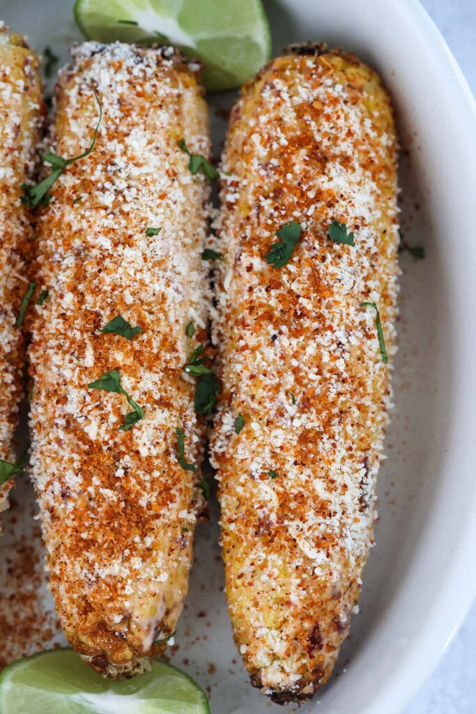 Air Fryer Mexican Corn (Elote) Cooked by Julie