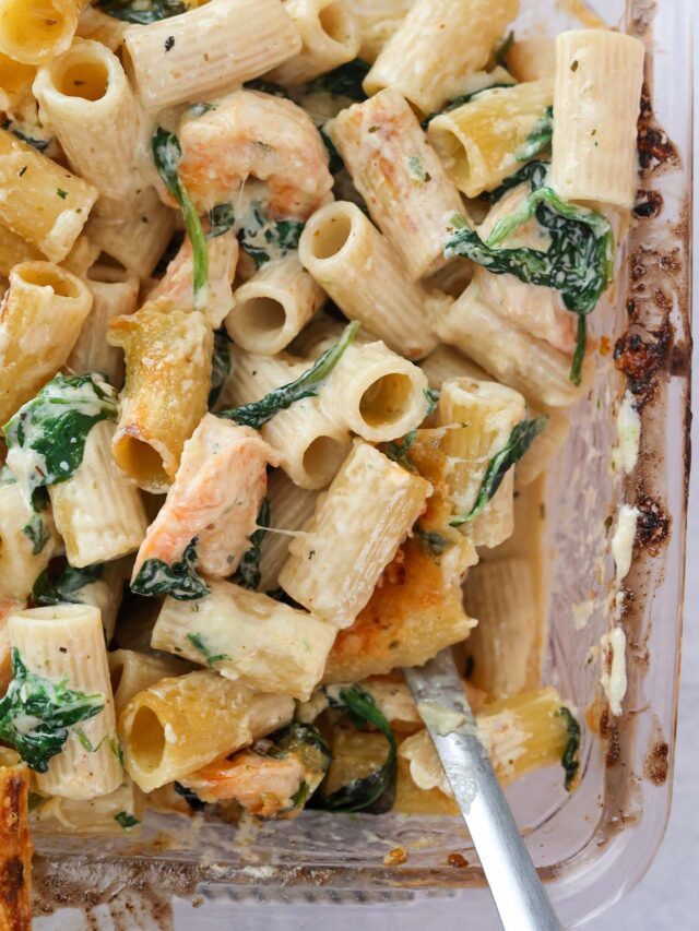 Shrimp Alfredo Bake Story Cooked by Julie