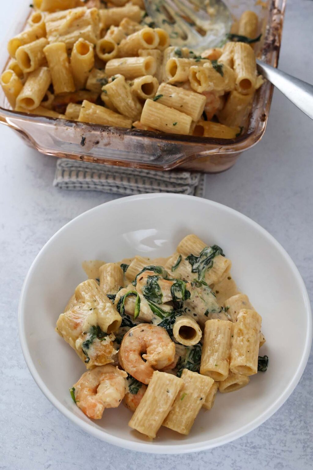 Shrimp Alfredo Bake(Super Creamy) Cooked by Julie