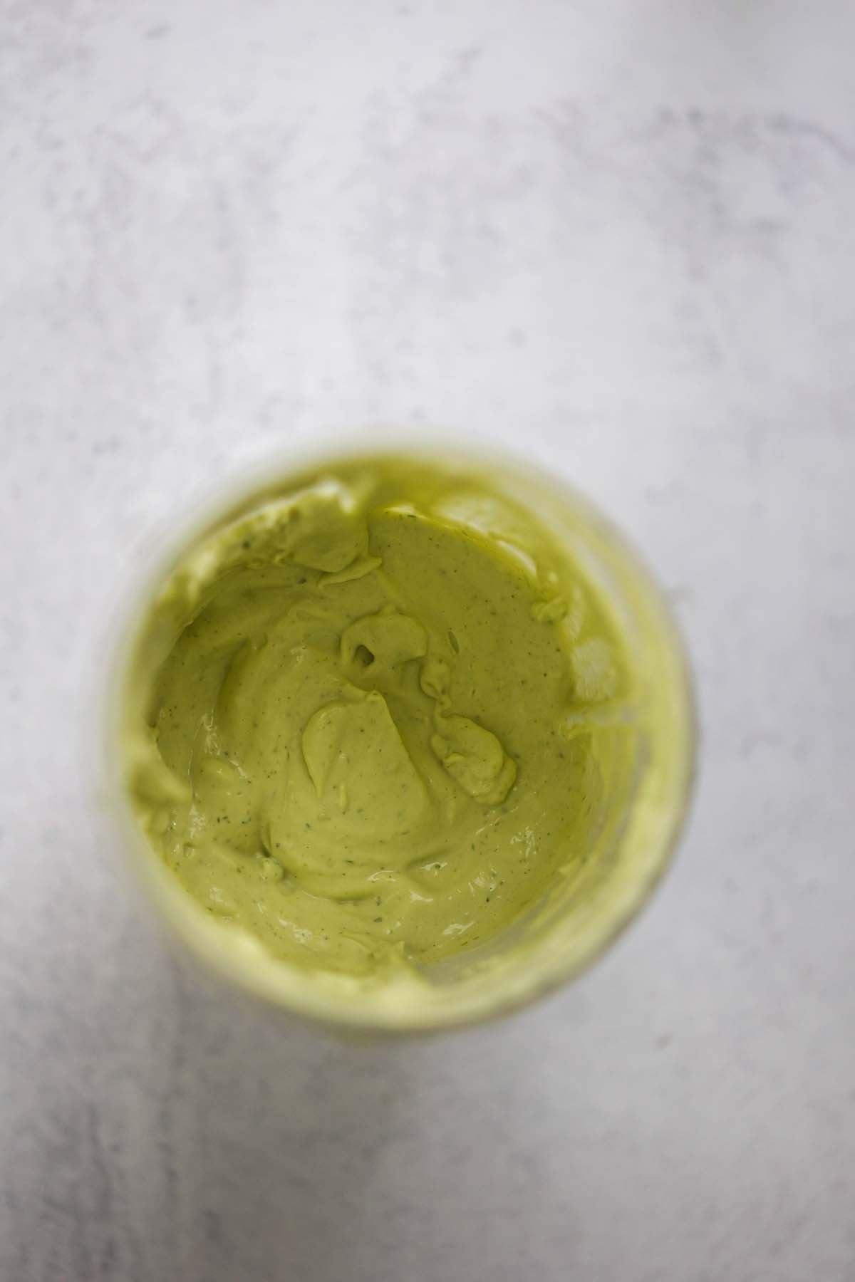 avocado crema in a blender. 