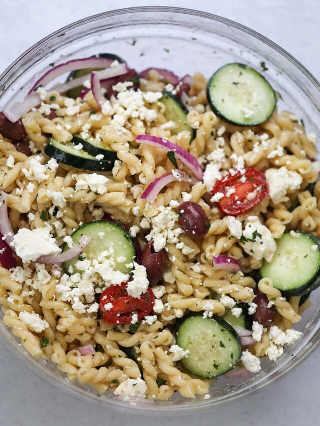 Greek Pasta Salad Story Cooked by Julie