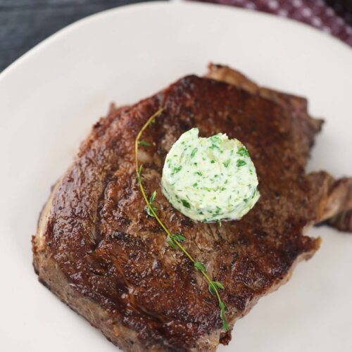 Pan-Seared Ribeye with Garlic Butter - The Toasty Kitchen