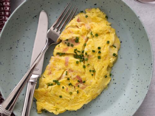 ham and cheese omelette recipe for one