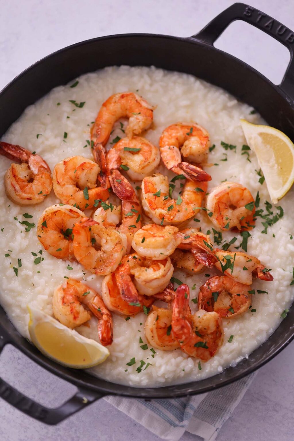 Creamy Shrimp Risotto - Cooked by Julie