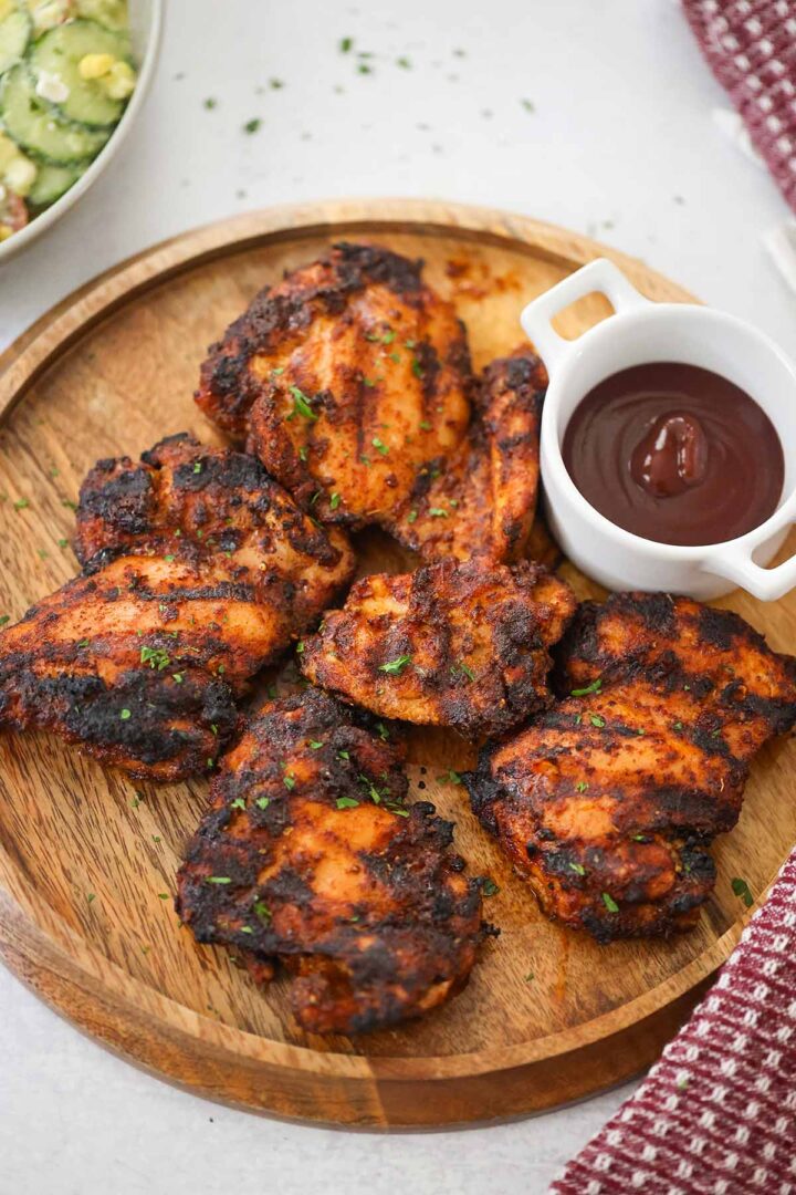 Easy Grilled Chicken Thighs (Super Juicy) - Cooked by Julie