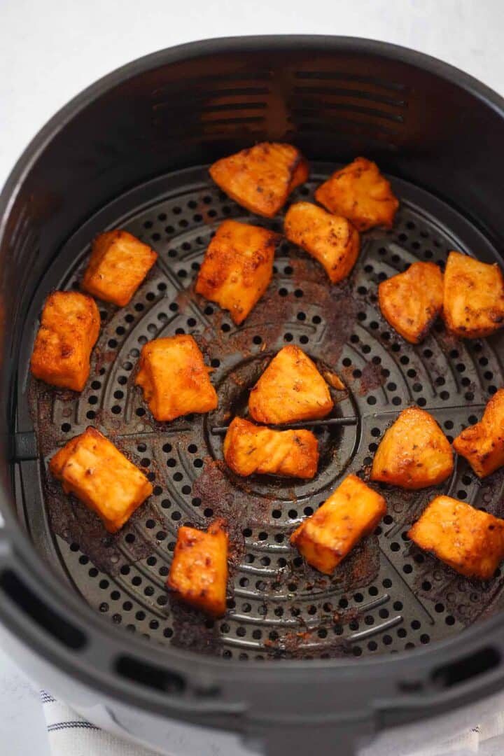 Hot Honey Salmon Bites (Air Fried) - Cooked by Julie
