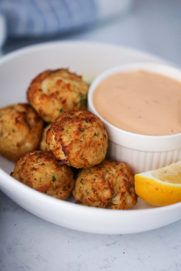 Air Fryer Crab Bites (Maryland Crab Cake Balls) Cooked by Julie