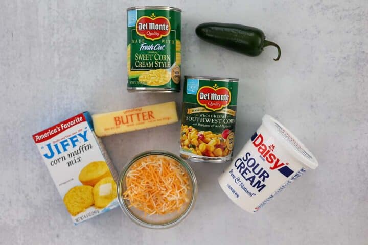 Cheesy Jalapeno Corn Casserole (Creamy) - Cooked by Julie
