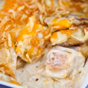 9x9 baked pierogi casserole.