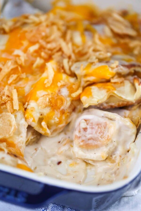 9x9 baked pierogi casserole.