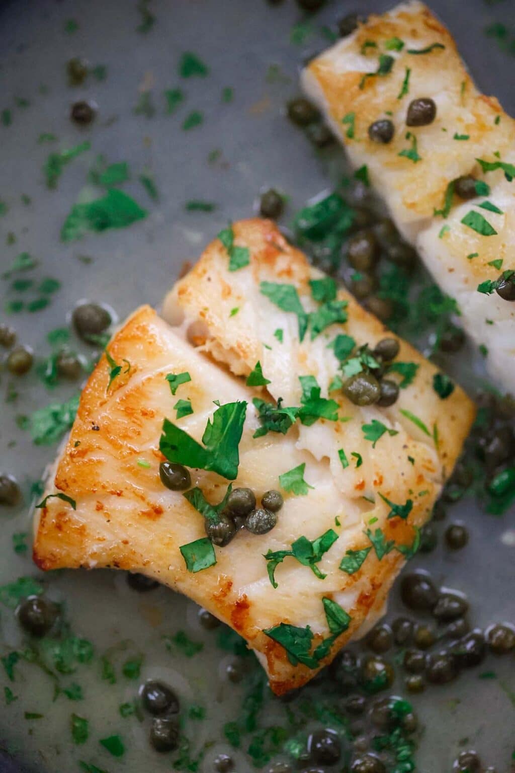Easy Cod Piccata Cooked by Julie