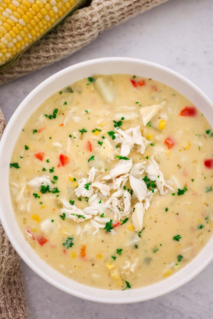 Easy Crab and Corn Bisque Cooked by Julie