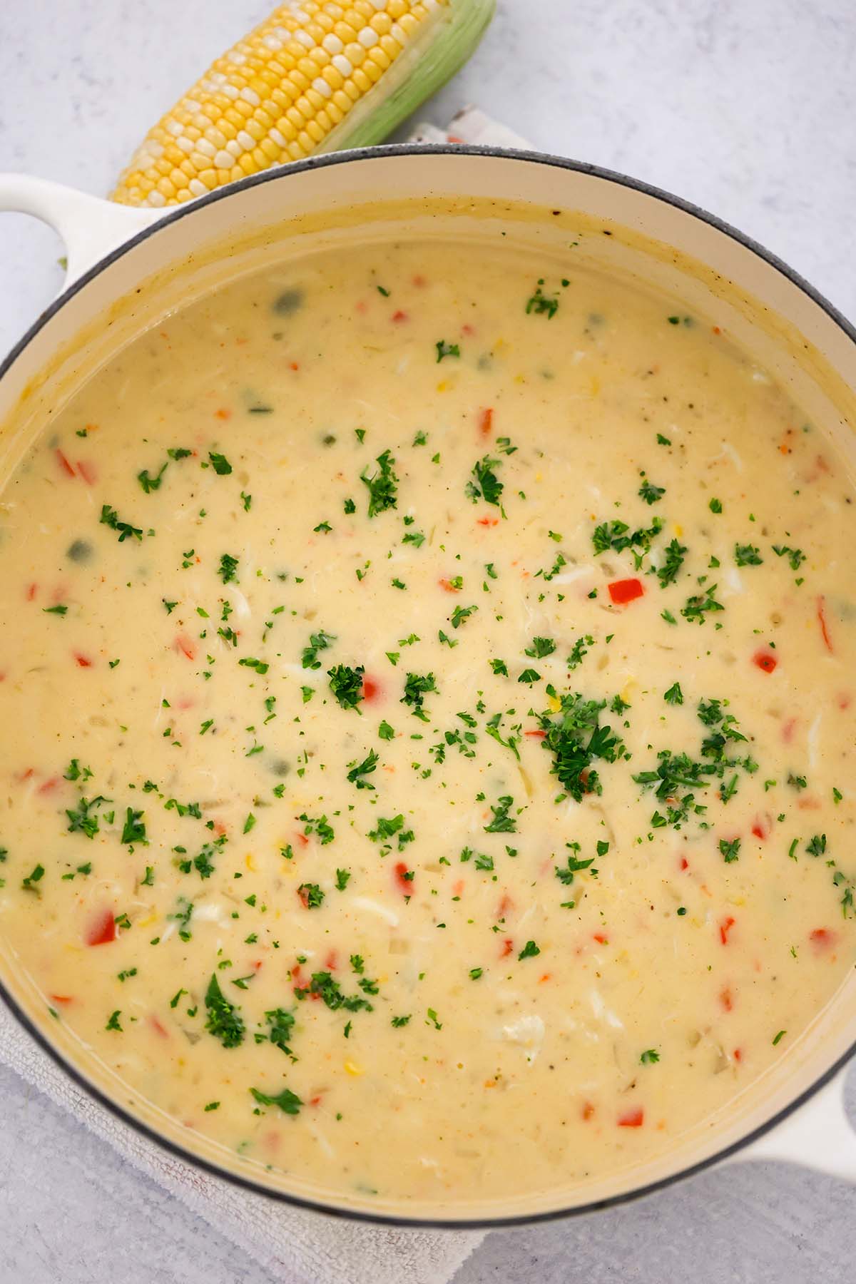 bisque in a large pot. 