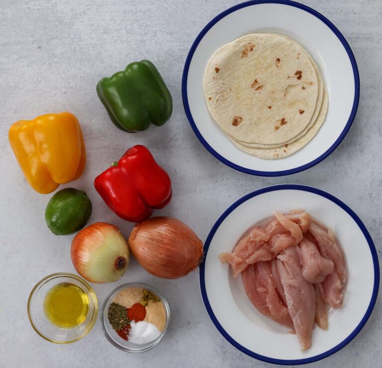 Baked Chicken Tender Fajitas Cooked by Julie