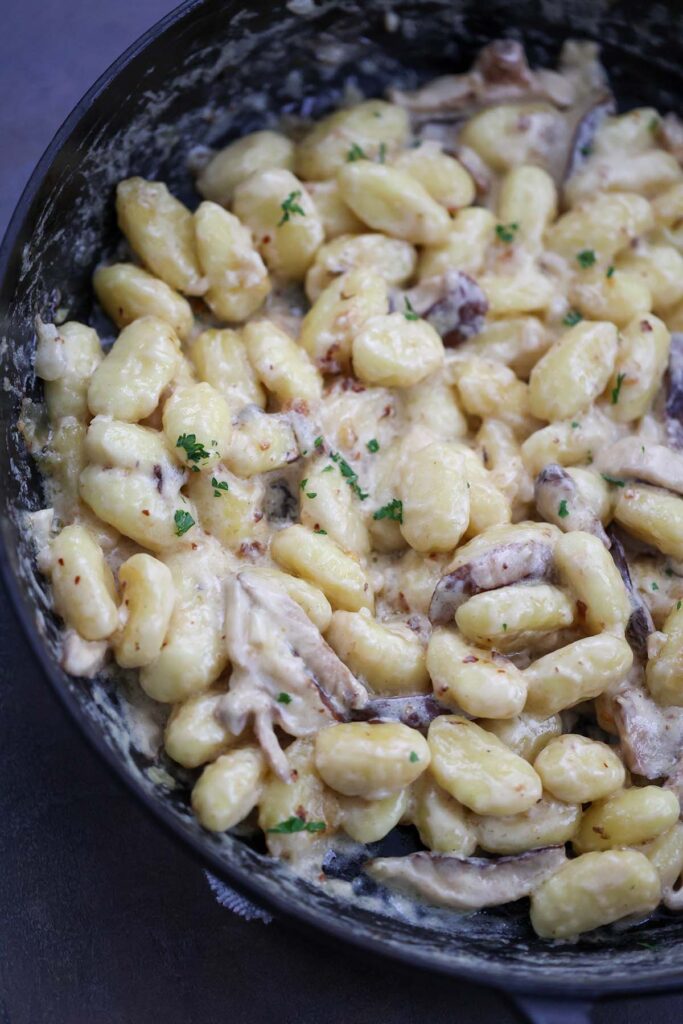 Creamy Truffle Gnocchi (with Mushrooms) Cooked by Julie