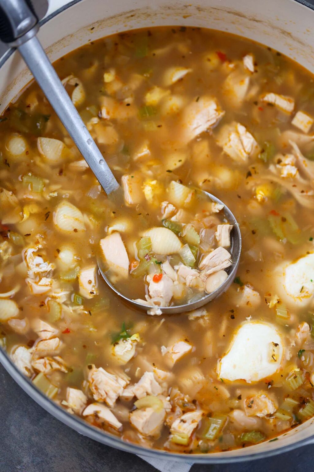 High Protein Chicken Noodle Soup (With Eggs) Cooked by Julie