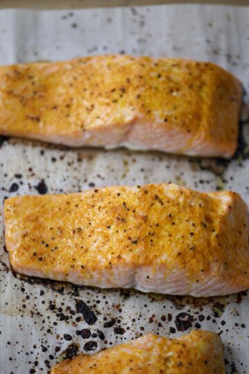 Baked Lemon Pepper Salmon (Cooked Perfectly) - Cooked by Julie
