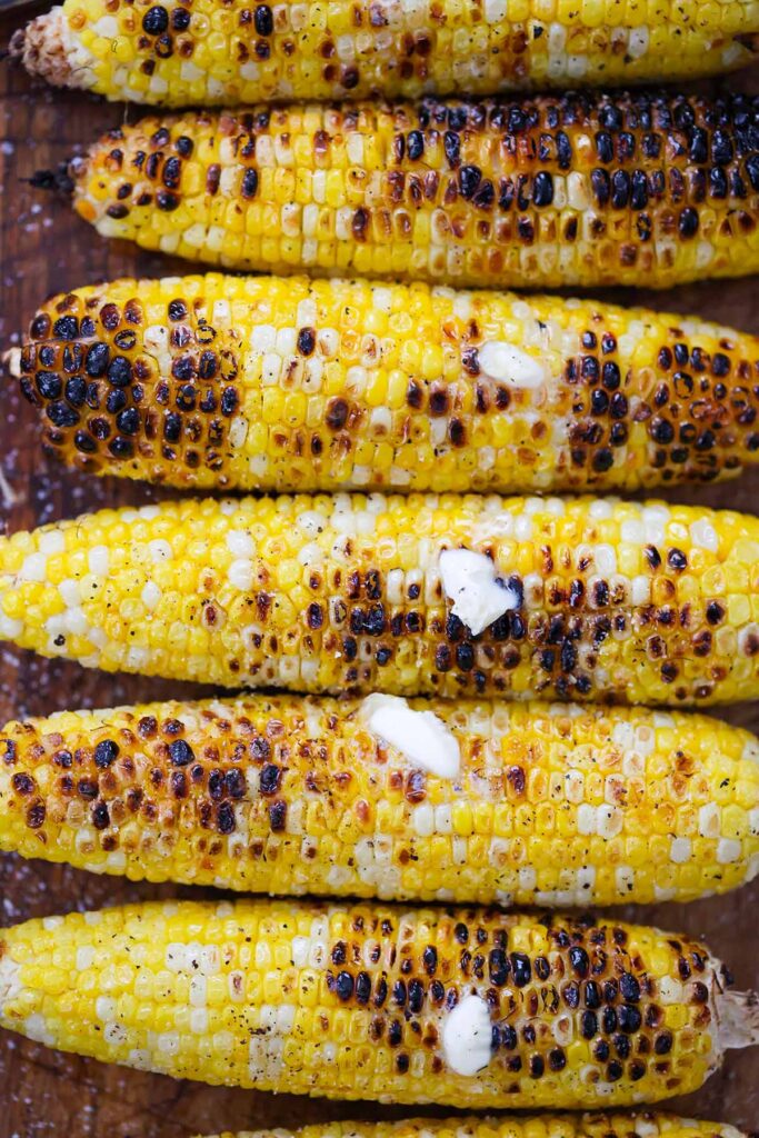 Charred Example Charred Corn(Grilled) - Cooked by Julie