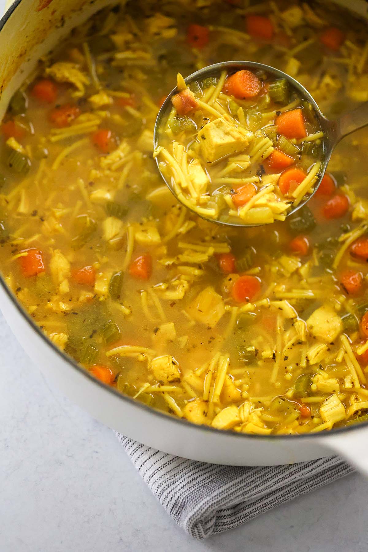 Dutch Oven Chicken Noodle Soup