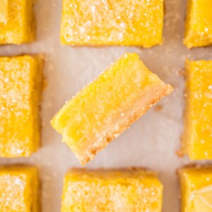 lemon bars up close.