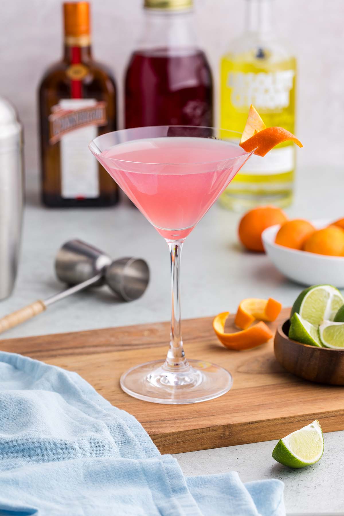 One cosmo martini up close. 