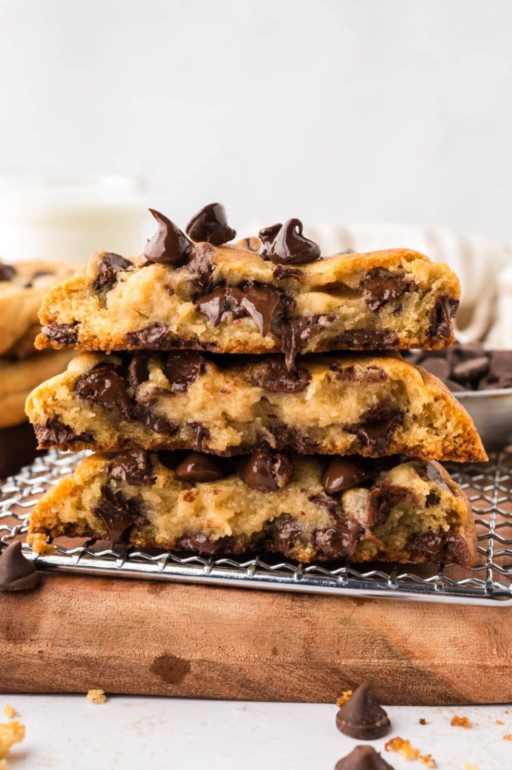Bakery Style Chocolate Chip Cookies (Not Overly Sweet!) - Cooked by Julie